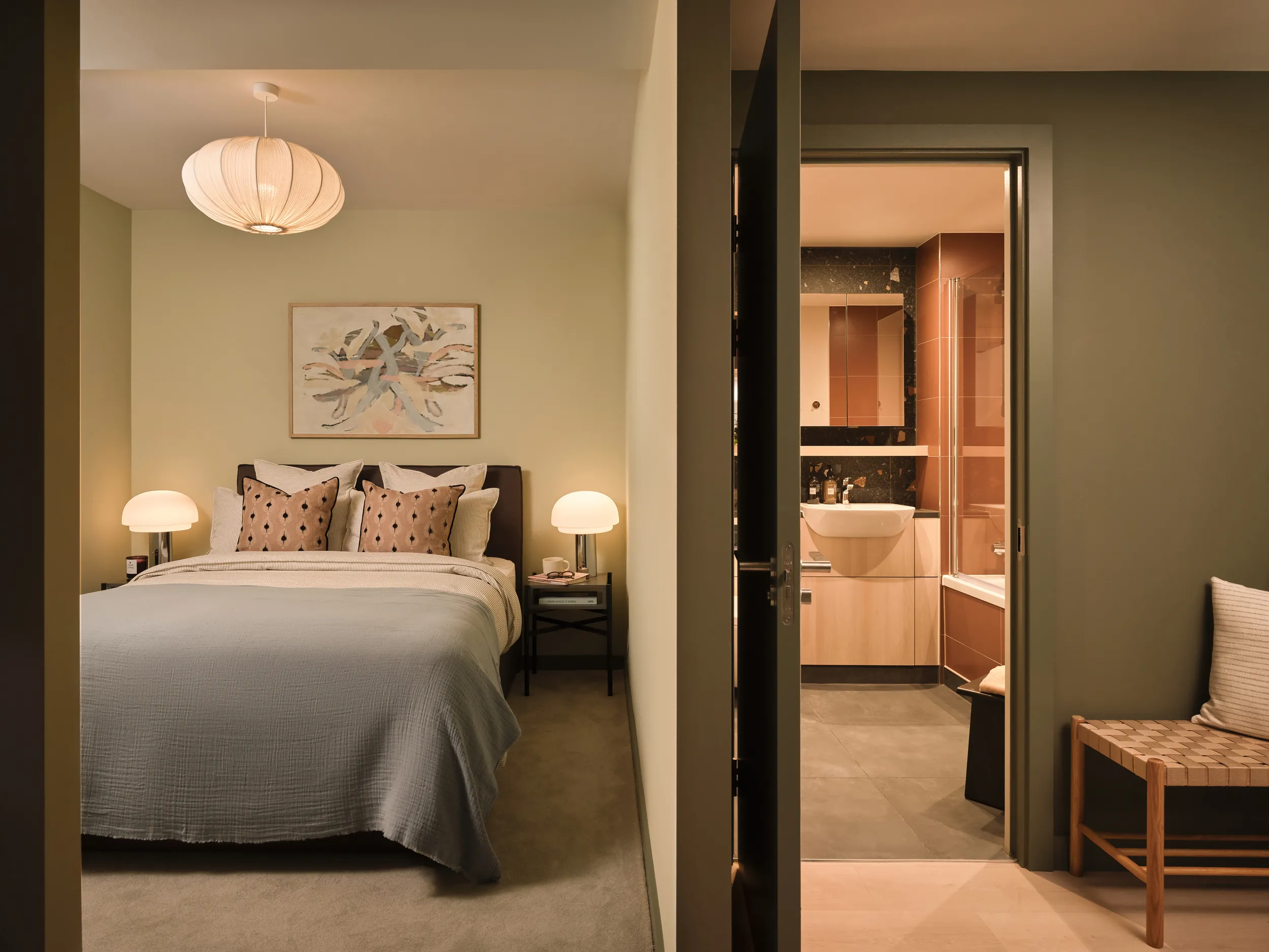 Bedroom and Bathroom